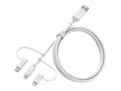 OtterBOX : OTTERBOX 3IN1 USB A-MICRO LIGHTNING USB C cable WHITE