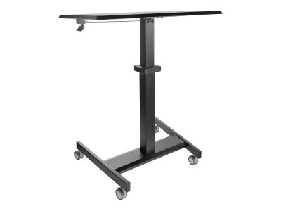 Startech : MOBILE STANDING DESK - PORTABLE SIT STAND ERGONOMIC ROLLING CART