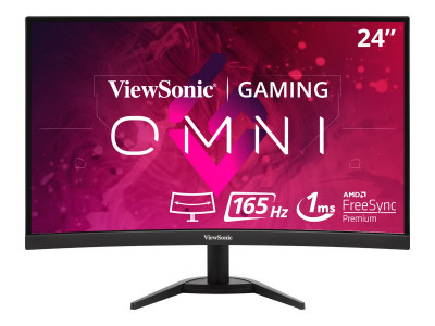 Viewsonic : 24IN LCD 16:9 1920X1080 CURVE 1MS 3000:1 2HDMI/DISPLAY PORT