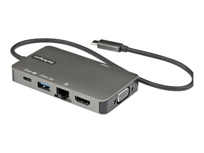 Startech : ADAPTATEUR MULTIPORTS USB-C HDMI/VGA 100W PD 3X USB-A