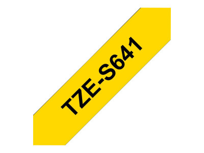 Brother Ruban d'étiquettes Brother TZES641 - 18 mm Largeur - Transfert thermique - Jaune - Polyéthylène - 1 Unité