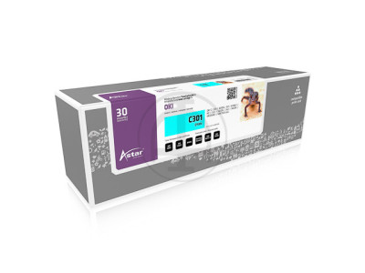 Astar AS14301 pour OKI C301 toner CYAN 44973535 1500 pages