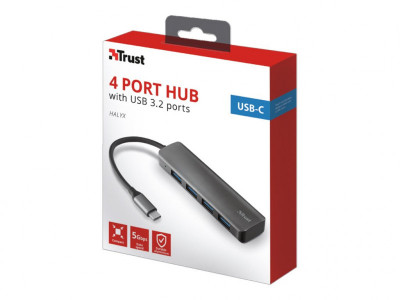 Trust : HALYX USB-C 4-PORT USB3.2 HUB