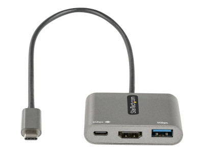 Startech : USB C MULTIPORT ADAPTER USB-C TO HDMI 4K PD 3.0 USB 3.0 HUB