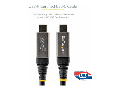 Startech : 1M USB C cable 10GBPS USB-IF CERTIFIED - 3.3FT