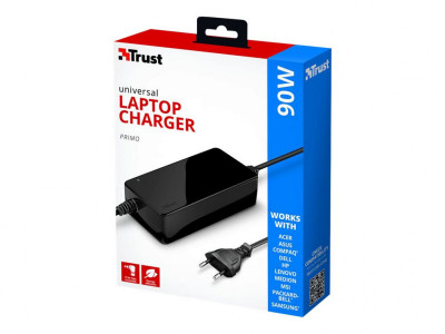 Trust : PRIMo 90W-19V UNIVERSAL LAPTOP CHARGER