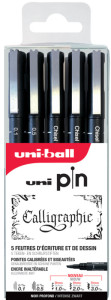 uni-ball Feutre technique PIN ASP014, set de 5