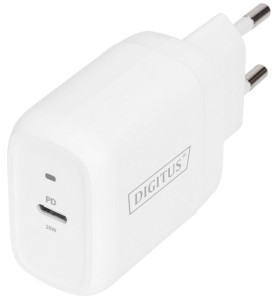DIGITUS Chargeur secteur universel, USB-C, 20 W, blanc