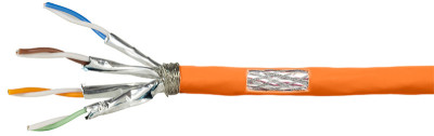 LogiLink Câble d'installation, Cat.7, S/FTP, 25 m, Simplex