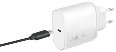 LogiLink Chargeur secteur USB, 1x port PD USB-C, 20 W, blanc