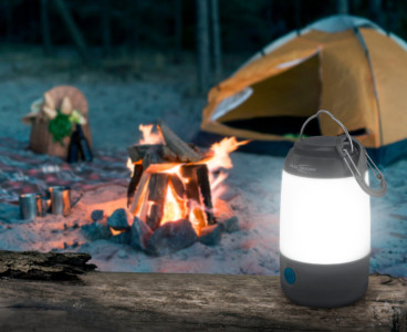 ANSMANN Mini lampe de camping, boîtier en plastique, noir