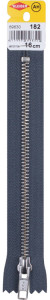 KLEIBER Fermeture éclair, métal, longueur: 80 mm, bleu jeans