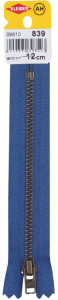 KLEIBER Fermeture éclair, métal, longueur: 180 mm,bleu jeans
