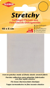 KLEIBER Patch thermocollant élastique, 400 x 60 mm, blanc