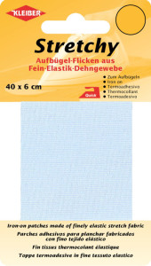 KLEIBER Patch thermocollant élastique, 400 x 60 mm, bleu