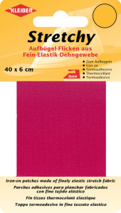 KLEIBER Patch thermocollant élastique, 400 x 60 mm, rose vif