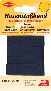 KLEIBER Ruban pour ourlet de pantalon, 1300 mm, bleu foncé