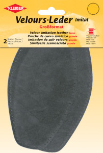 KLEIBER Patch imitation cuir velours, 185x95 mm, beige
