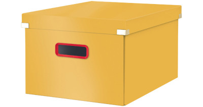 LEITZ Boîte de rangement Click & Store Cosy L, jaune