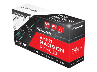 Sapphire Technology : PULSE AMD RADEON RX 6600 GAMING 8GB GDDR6 HDMI / 3 DP (pc)