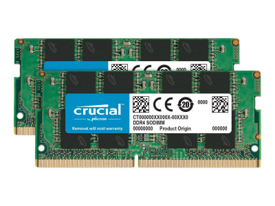 Crucial : 16GB kit (2X8GB) DDR4-3200 SODIMM CL22 (8GBIT/16GBIT)