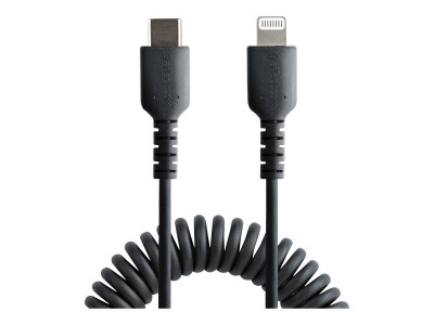 Startech : USB C TO LIGHTNING cable - 1M (3.3FT) COILED cable BLACK