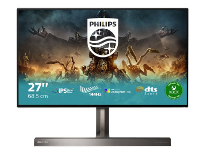 Philips : MONITOR 27IN 4K 144HZ IPS 3HDMI DP USB-C 5WX2+DTS 130M