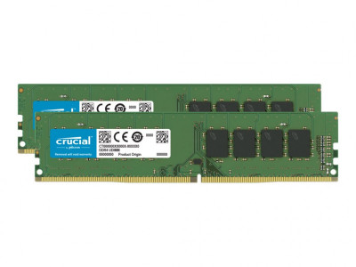 Crucial : 8GB kit (2X4GB) DDR4-2666 UDIMM CL19 (4GBIT)