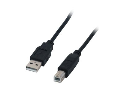 MCL Samar : COMPATIBLE USB 2.0 TYPE A / B SMALL cable - 1.80 M BLACK