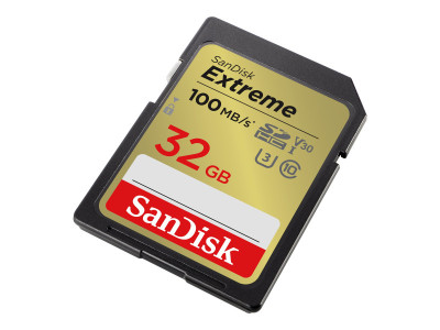 Western Digital : EXTREME 32GB memory card UP TO 100MB/S UHS-I CLASS 10 U3 V30