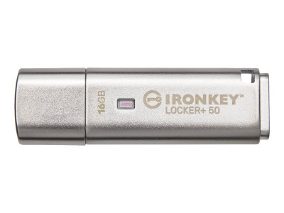 Kingston : 16GB USB 3.2 IRONKEY LOCKER+ 50 AES USB W/256BIT ENCRYPTION
