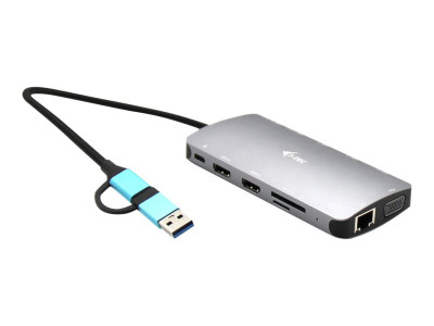 I-Tec : I-TEC USB 3.0 3X LCD NANO DOCK USB 3.0 USB-C/TB3 LAN PD 100W