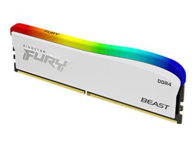 Kingston : 16GB DDR4-3600MT/S CL18 DIMM FURY BEAST WHITE RGB SE