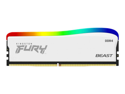 Kingston : 16GB DDR4-3600MT/S CL18 DIMM FURY BEAST WHITE RGB SE
