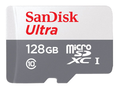 Western Digital : 128GB ULTRA LITE WHITE/GRAY MICROSDXC 100MB/S CLASS 10 UHS-I