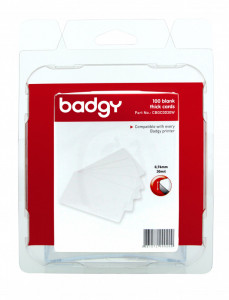 Evolis Badgy Carte imprimable multi-usages Blanc 30 mil 0.76 mm pack de 100 cartes
