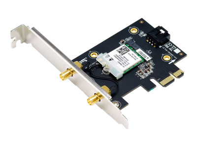Asustek : PCE-AX1800 BT5.2 DUAL BAND PCI-E WIFI 6 (802.11AX) WPA3