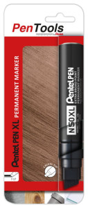 Pentel Marqueur permanent N50XL, pointe biseautée, noir