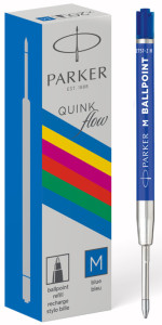 PARKER Recharge pour stylo à bille QUINKflow ECO, bleu