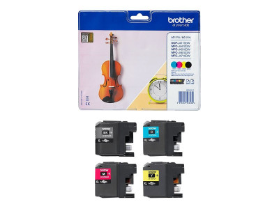 Brother : Cartouche encre LC-127XLVALBP VALUE 1 pack BKCMY
