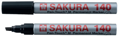 SAKURA Marqueur permanent Pen-touch 140, 4 mm, bleu
