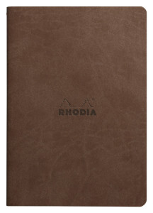 RHODIA Carnet piqûre textile RHODIARAMA, A5, ligné, violet
