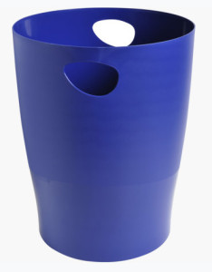 EXACOMPTA Corbeille à papier ECOBIN, PP, 15 litres, bleu