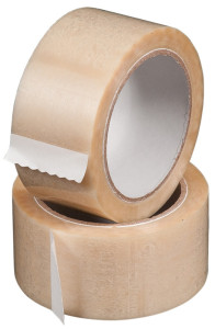 HAPPEL Ruban adhésif d'emballage, PVC, 50 mm x 66 m, marron