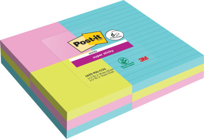 Post-it Bloc-note adhésif Super Sticky Notes, pack promo
