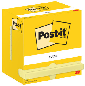 Post-it Bloc-note adhésif, 76 x 76 mm, jaune