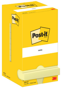 Post-it Bloc-note adhésif, 51 x 38 mm, jaune