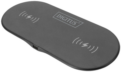 DIGITUS Chargeur à induction Duo, 15 watts, noir