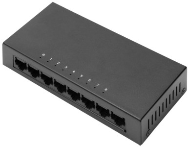 DIGITUS Commutateur 8 ports, Fast Ethernet, Unmanaged