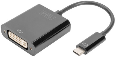 DIGITUS Adaptateur graphique, USB-C - DVI, noir